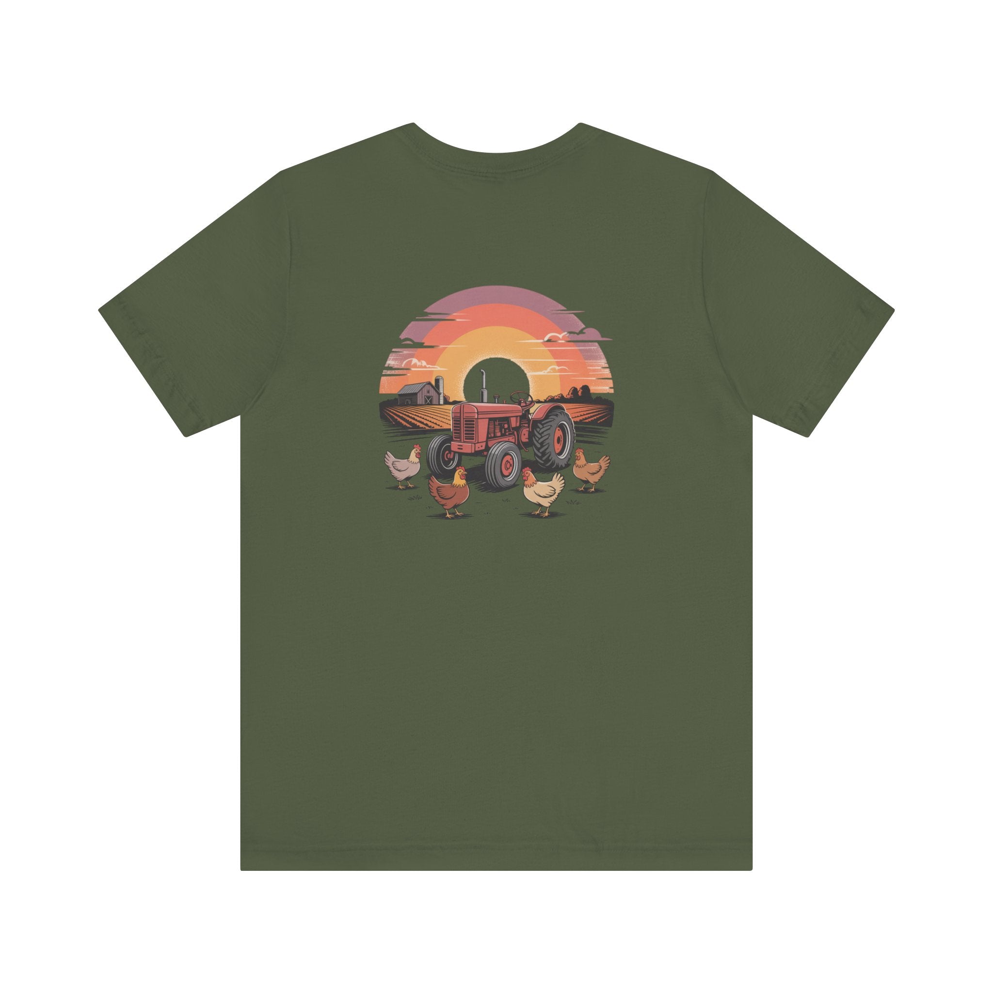 Sunset Forest Unisex Tee - Nature Inspired Short Sleeve Shirt