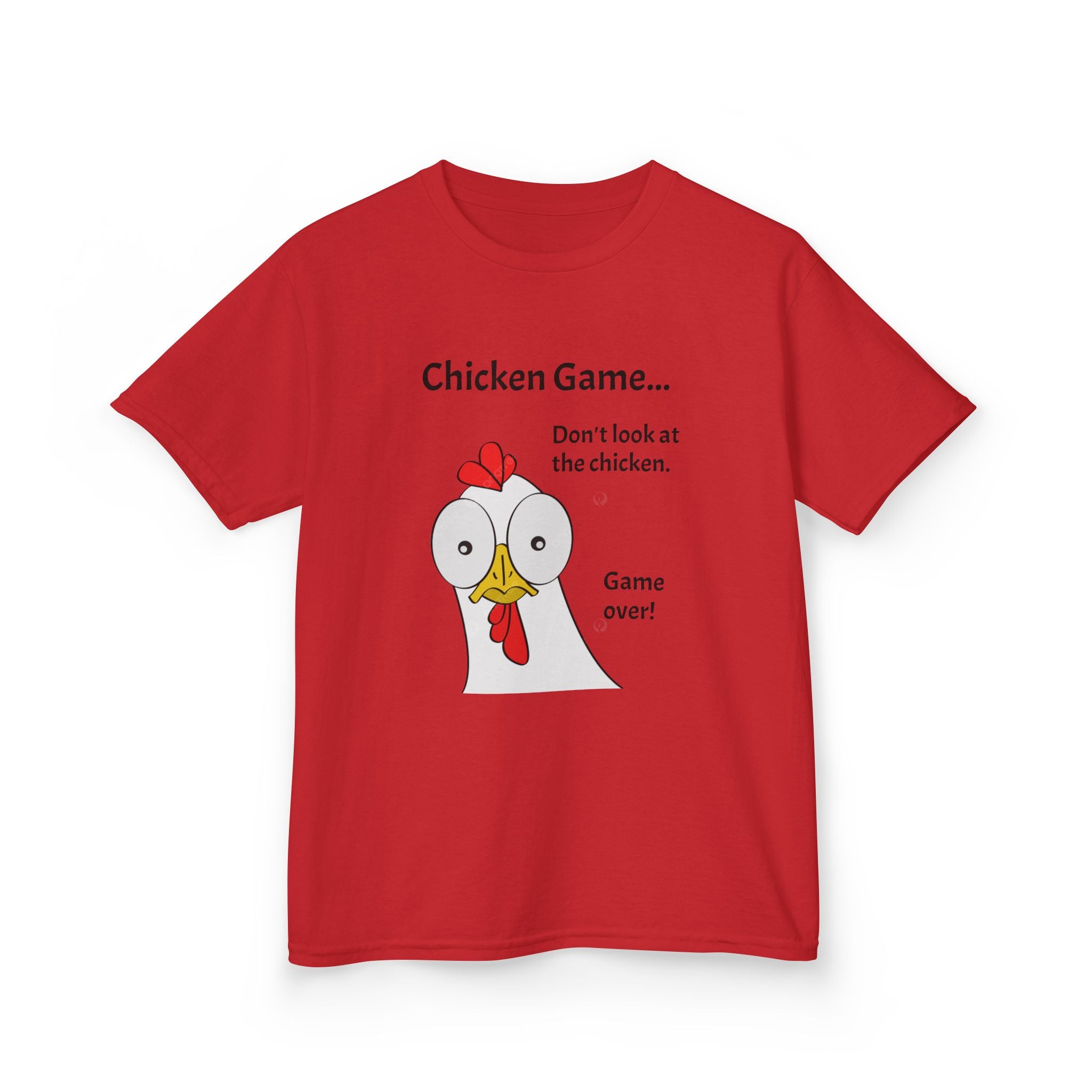 Funny Chicken Game Kids Tee, Humor T-Shirt for Kids, Playful Gift for Birthdays, Animal Lovers, Family Gatherings