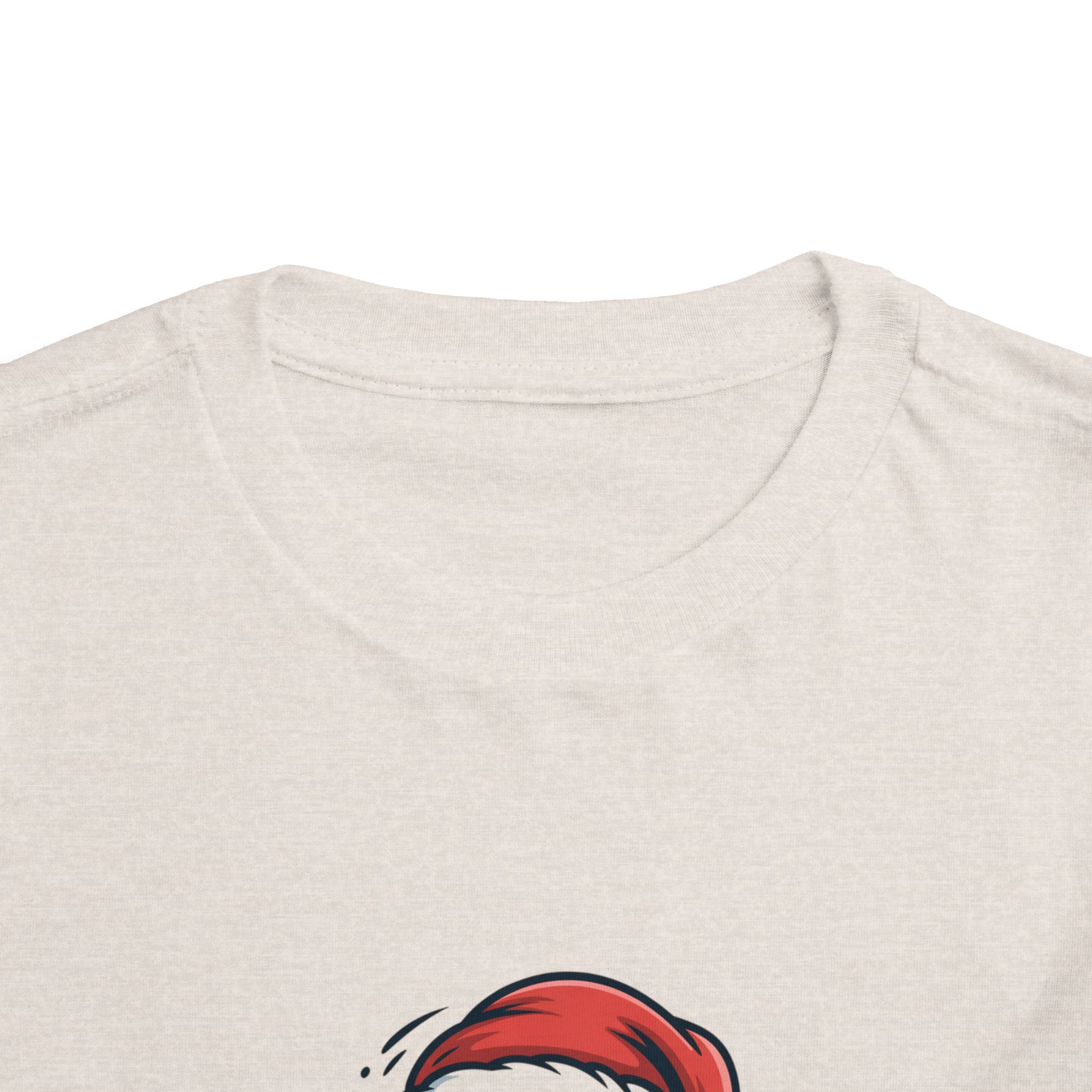 Santa Face "Ho Ho Ho" Toddler Tee — Cute Christmas Holiday Shirt