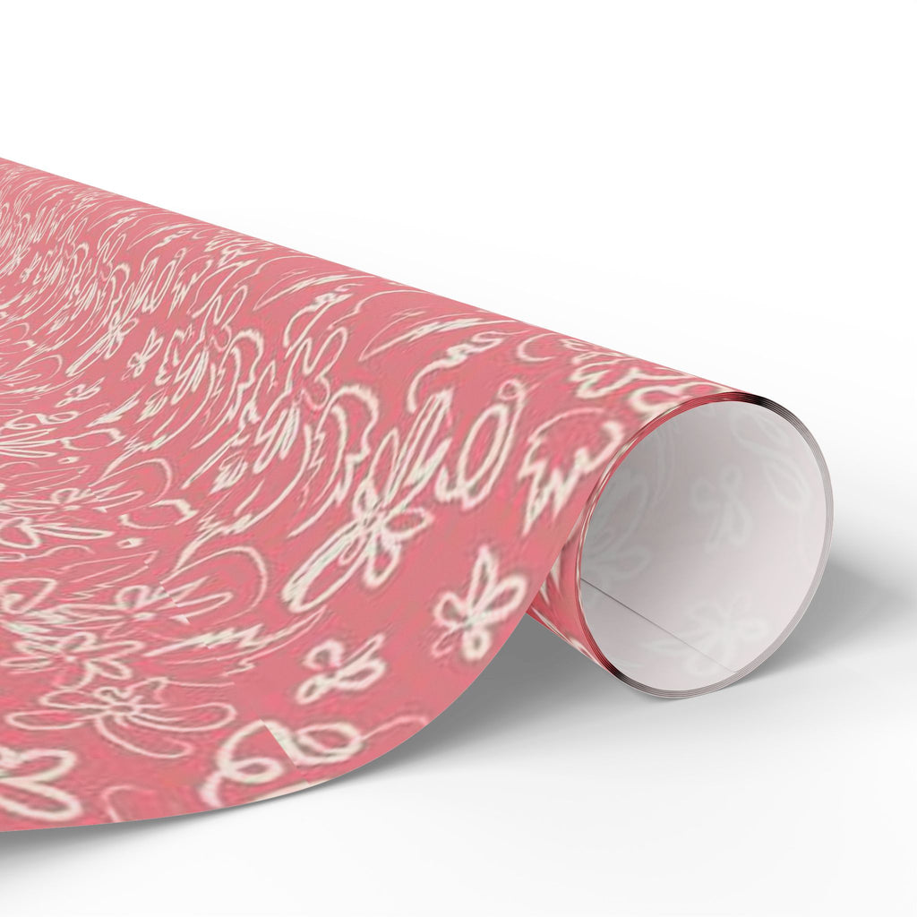 Soft Pink Floral Wrapping Paper for All Occasions, Gift Wrap, Party Decor, Eco-Friendly Gift Wrap, Birthday, Wedding, Holiday Gifts