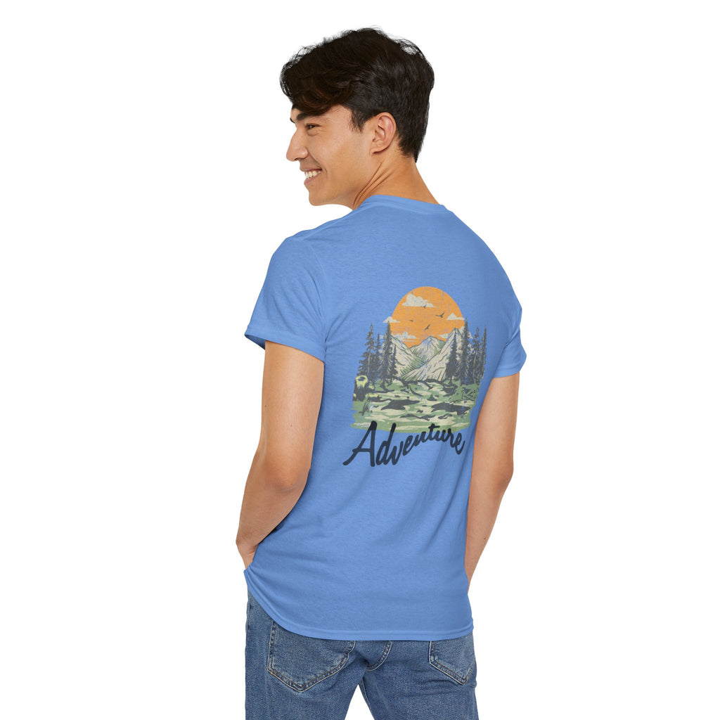 Adventure  Heavy Cotton Tee - Nature-Inspired Graphic T-Shirt for Outdoor Enthusiasts