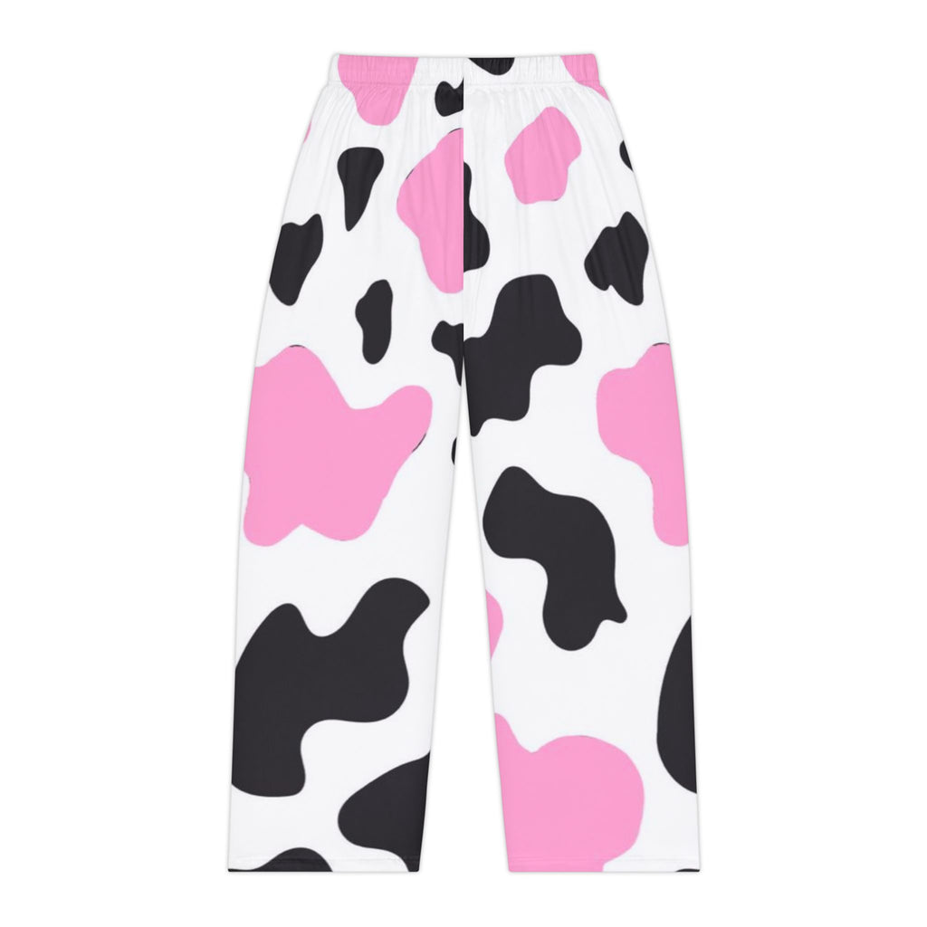 Cute Cow Print Women's Pajama Pants, Comfy Loungewear, Sleep Pants, Gift for Her, Cozy Nightwear, Fun Animal Print