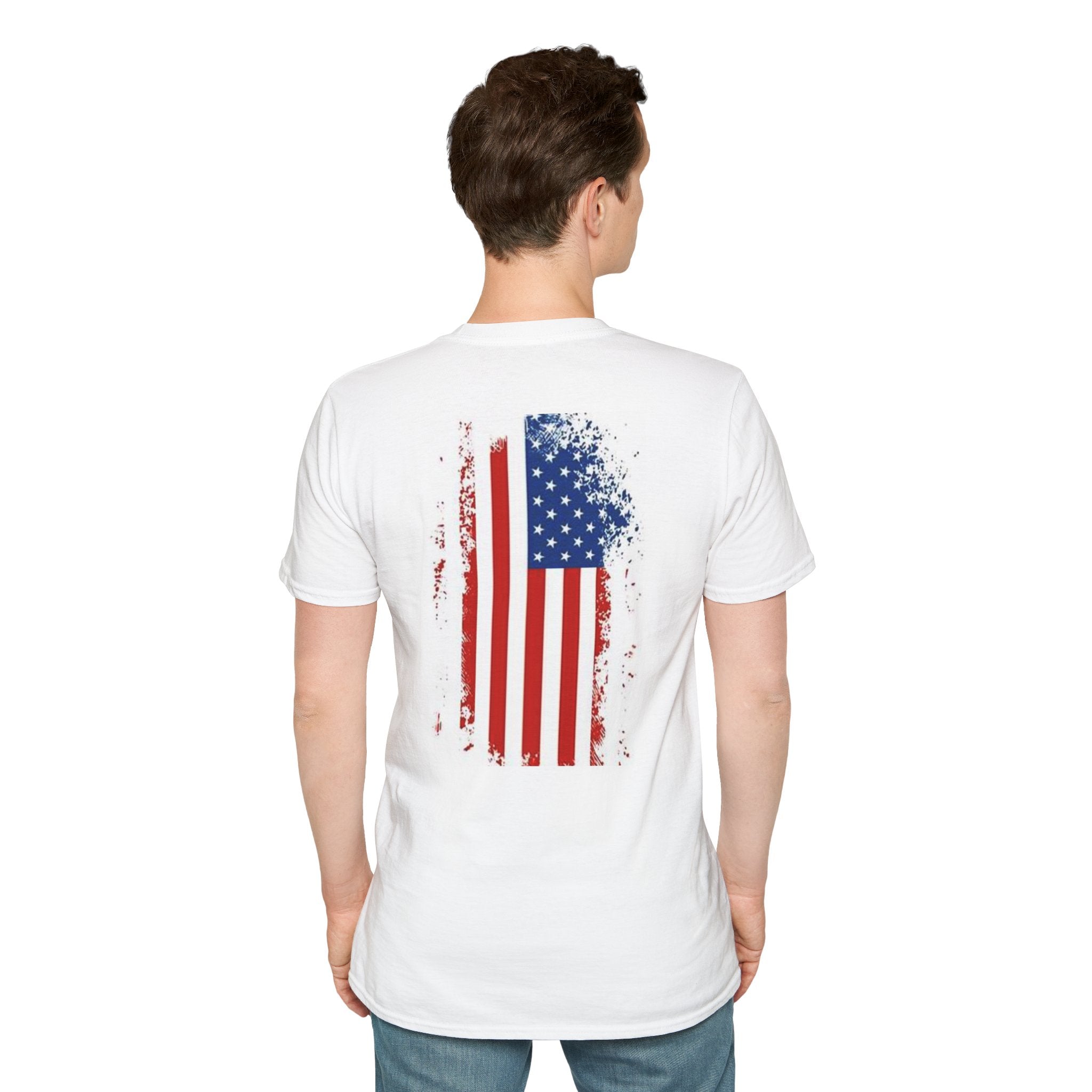 Adult Patriotic Graphic Tee, Unisex T-Shirt for Independence Day, Casual Wear, Gift for Veterans, Summer Style, Comfy Everyday Shirt