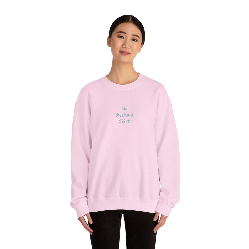 Minimal 'My Weekend Shirt' Crewneck Sweatshirt