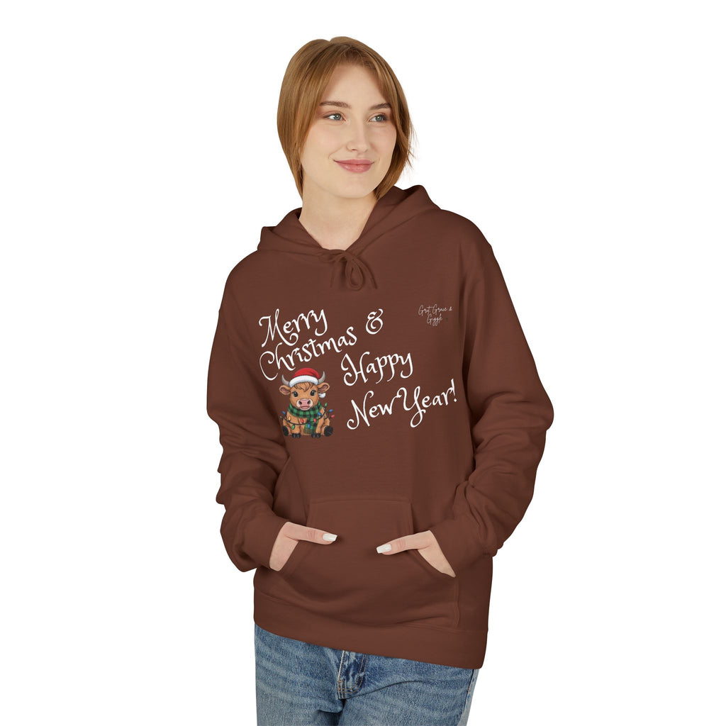Moo- Merry Christmas & Happy New Year sweat shirt