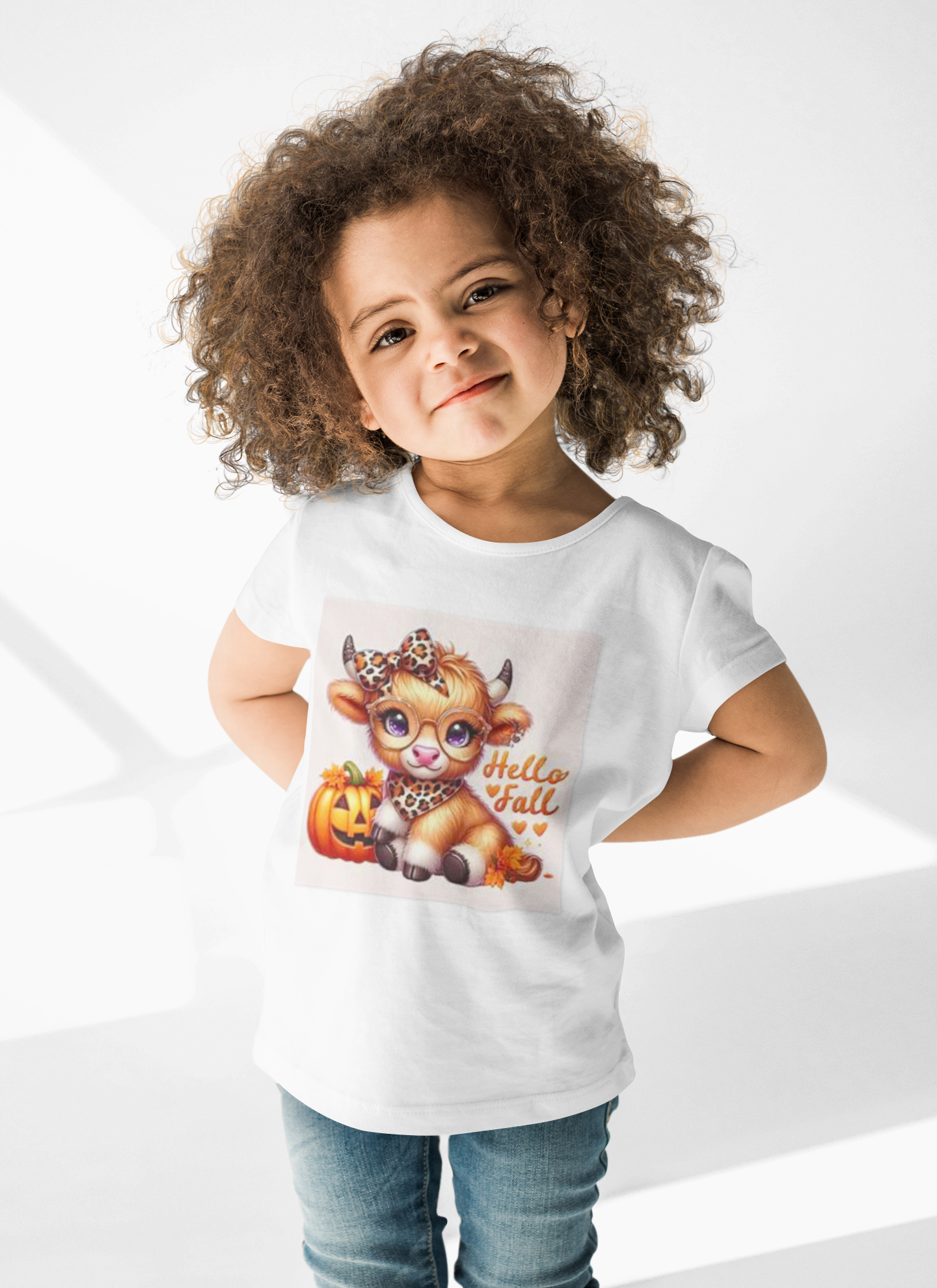 Hello Fall Toddler T-shirt, Cute Halloween Shirt, Kid's Fall Apparel, Toddler Graphic Tee, Halloween Costume